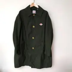 美品　DANTON ダントン　ナイロンステンカラーコート　36 カーキ