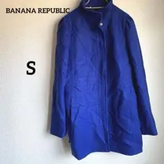 BANANA REPUBLIC ネイビー ウールコート【 S】