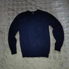 ネイビーVネックセーター　LLサイズ