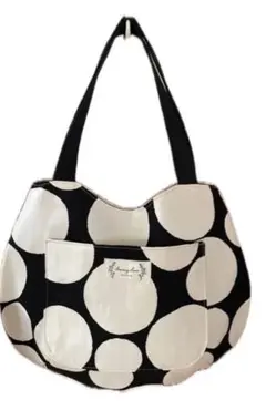 ドット柄トートバッグ