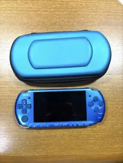 SONY PSP3000 青 ケース・8GB・モンハン3rd付き 動作確認済