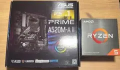 Ryzen5 5600XT A520M/B MEM32GB 3点セット