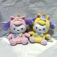 ポチャッコ　カラフルユニコーンパーティー　ぬいぐるみ　2体セット