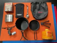 PRIMUSウルトラバーナー&ダブルクッカー美品セット他追加付属品付き