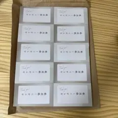 結婚式・披露宴　参加券10枚セット✖️10シート