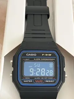 CASIO F-91W 【新品未使用】　液晶反転　カスタム　デジタル腕時計