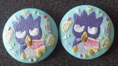 サンリオ★バツ丸刺繍缶バッジ
