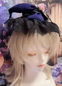 K*1様 星箱works カクテルハット キャノティエ 花と蝶の刺繍付き