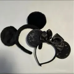 ノーマルミッキー レースミニー カチューシャ 東京ディズニーリゾート