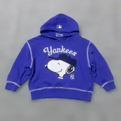 PEANUTS スヌーピー × Yankees フード付きトレーナー 100cm