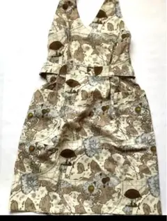 稲葉芳枝デザイン　袋付き　エプロン　JAL プレミア品 稲葉芳枝デザイン袋付きエプロンJAL プレミア品