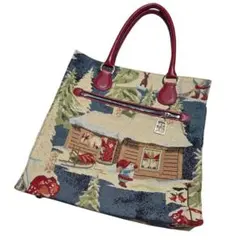 Think Bee! ゴブラン織り クリスマスデザイン トートバッグ サンタ