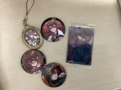 ツイステ リドル・ローズハート 缶バッジ キーホルダー ウエハーストレカ セット