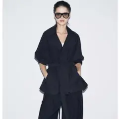 ショートスリーブトレンチコート ネイビー