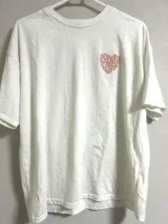 ホワイト Tシャツ ハートロゴ　INGNI