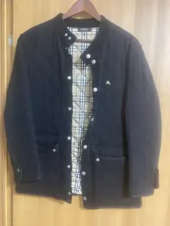 burberry black label キルティング　羊毛ウールジャケット