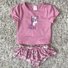 新品 Gymboree 18-24M 85-90 水着 ラッシュガード  桜色