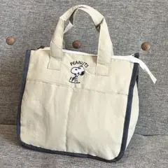 新品 スヌーピー 保冷バッグ ランチバッグ クーラーバッグ 手提げバッグベージュのサムネイル
