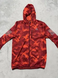 adidas 迷彩柄 ランニングジャケット アディダス　ウィンドブレーカー　美品