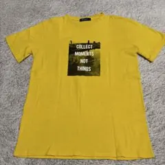 nano base Tシャツ イエロー ロゴプリントのサムネイル