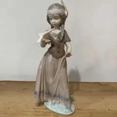 【絶版・希少】リヤドロ LLADRO 6153 「アメリカの愛」 少女と鳥のサムネイル