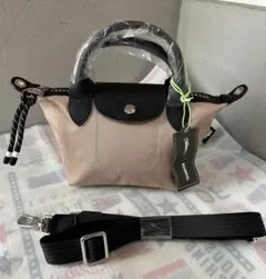 新品 ロンシャン ルプリアージュ エナジートップハンドル XS ベージュ