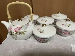 有田焼　夢眩窯　 急須　蓋付き湯呑み茶碗5客セット 未使用品