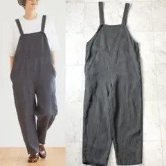 fog linen work リネン サロペット 1 フォグリネンワーク グレー
