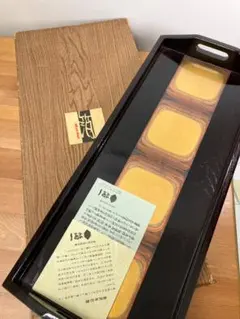 新品未使用　金沢　金銀箔　金沢箔　古代箔　伝統　工芸　トレイ 　長手盆