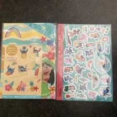 オイシックス、スティッチ　ランチョンマット&ご褒美シール