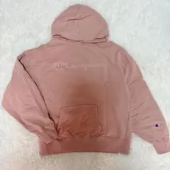 【ca21】チャンピオン パーカー L ピンクフーディー スウェット レディース