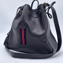 GUCCI グッチ ショルダーバッグ 巾着型 GG シェリーライン