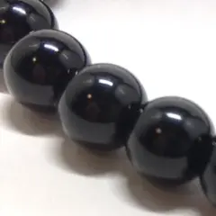 【守護】天然石オニキス ブレスレット 8mm／約16cm　レディース/メンズ