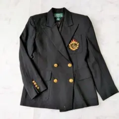 LAUREN RALPH LAUREN ヴィンテージ　紺ブレ　USA製　ワッペン