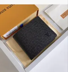 良品 ルイヴィトン タイガ ポルト ビエ 3カルト クレディ 財布 黒