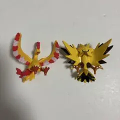 ポケモン　モンスターコレクション フィギュア　ファイヤー　サンダー