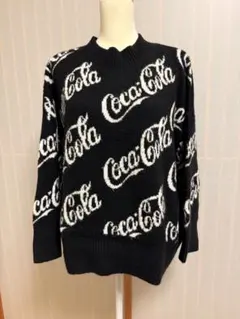 Ｈ＆Ｍ　Coca-Cola ロゴ 長袖ニットセーター