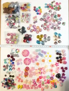 シール作り♪デコパーツ カボション 貼り付けアソート 約500個