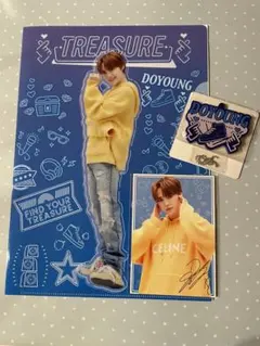 TREASURE タイトーくじ DOYOUNG ラバーストラップ＆クリアファイル