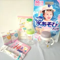 ベビー用品まとめ　母乳実感　哺乳瓶　乳首　ブラシ　リッチェル　マグ　エプロンなど