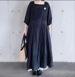 美品✨TSUHARU by Samansa Mos2　レースワンピース　ブラック