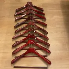 高級 ハンガー ９本セット 木製 ハンガー スーツ ジャケット