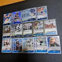 ワンピースカード　青　東の海　麦わらの一味　構築パーツ