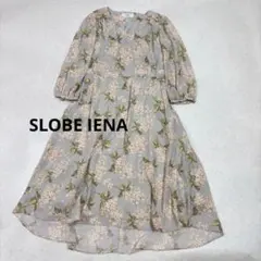 美品　スローブイエナ リバティ アーカイブライラック 花柄ワンピース