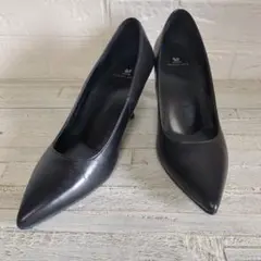 未使用級 Wacoal サクセスウォーク 本革 パンプス 冠婚葬祭 ビジネス 黒