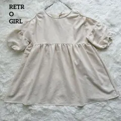 RETROGIRL レトロガール　肩開きペプラムブラウス　ふんわりシルエットのサムネイル