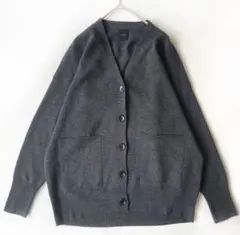 未使用　2023AW スピック&スパン　ダブルジャガード　ビッグカーディガン