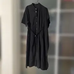 SUSURI シャツドレス ロングワンピース 黒 ゆったり M - メルカリ