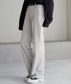 cussil/クシル TRストレッチハイウエストタイトフレアパンツ スラックス