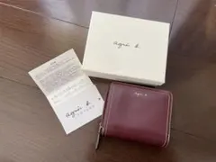 agnès b. バーガンディ 二つ折り財布 アニエスベーのサムネイル